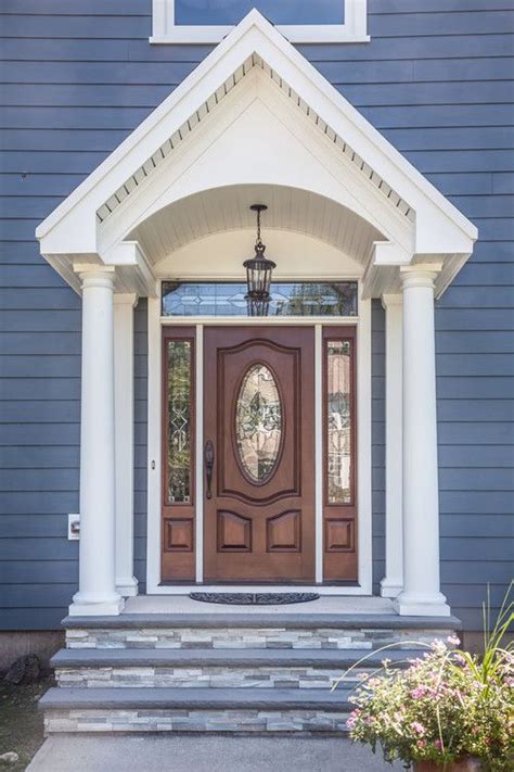 Arched Portico Front Entry Portico With An Arched Bead Board Ceiling