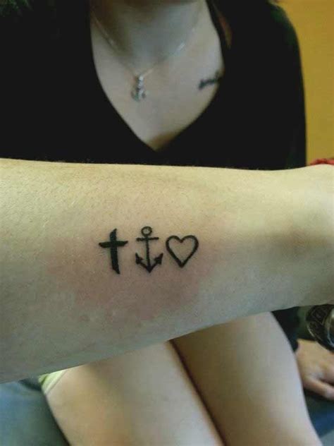 45 Perfectly Cute Faith Hope Love Tattoos And Designs With Best