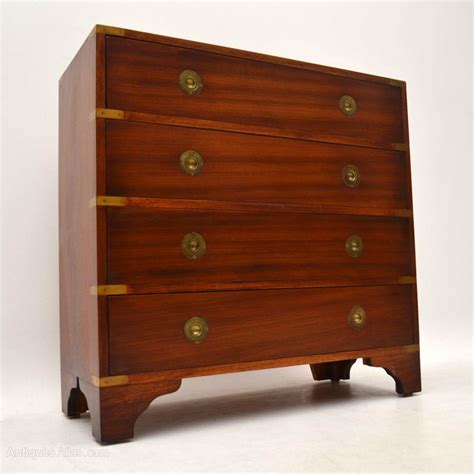 Antiques Atlas Antique Mahogany Campaign Style Chest Of Drawers