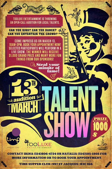 Poster For Talent Show By Sounddecor On Deviantart