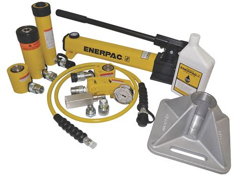 Enerpac Hydraulic Lifting Set 10 Ton Cylinder Stroke 58 To 6 In Max