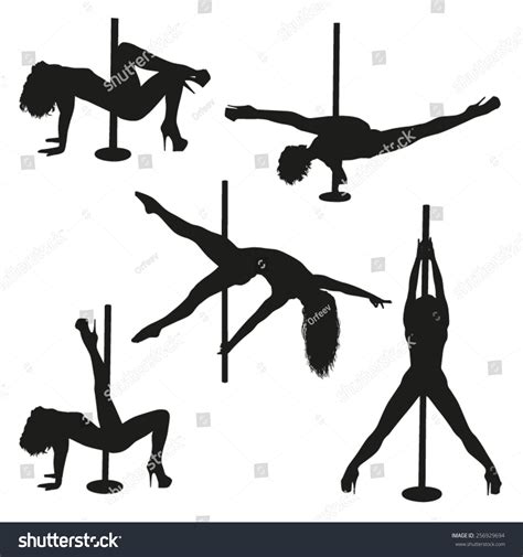 Striptease Silhouettes Stock Vector Royalty Free 256929694 Shutterstock