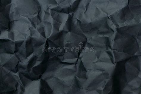 Black Crumpled Paper Textured Background Stock Image Image Of Grey