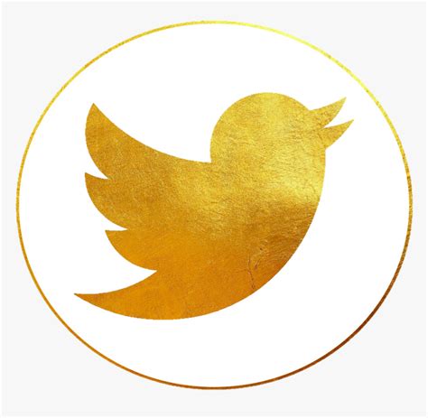 Twittericon Twitter Icon Gold Vector Transparent Twitter Icon Hd