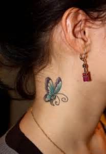 97 Decent Butterfly Tattoos On Neck