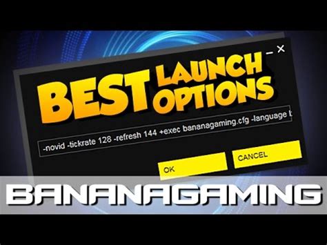 Game launch options can be used to change game settings before running the game. CS:GO - THE BEST LAUNCH OPTIONS - YouTube