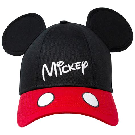 Mickey Mouse Classic Black And Red Ears Snapback Hat