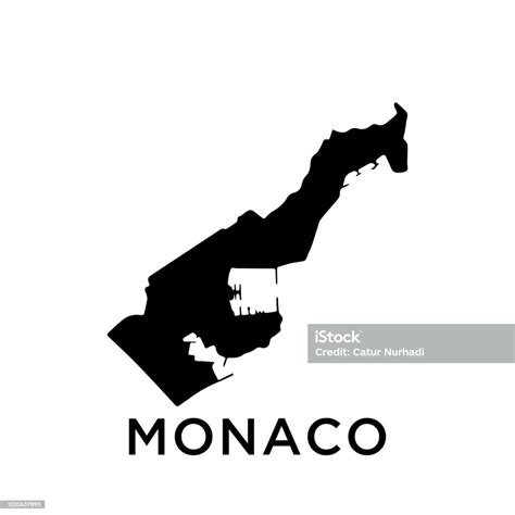 Monaco Map Vector Design Template Stock Illustration Download Image