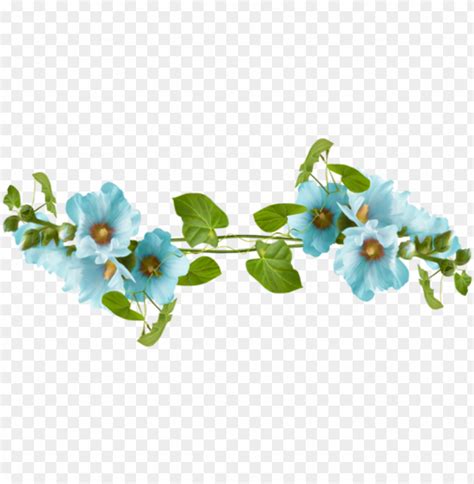 Free Download Hd Png Blue Flower Divider Png Image With Transparent