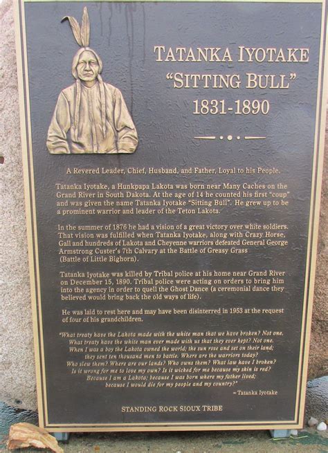 Sitting Bulls Grave Sitting Bull Tatanka Iyotake In Lako Flickr