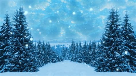 Happy New Yearchristmaswinter Background Stock Video Footage