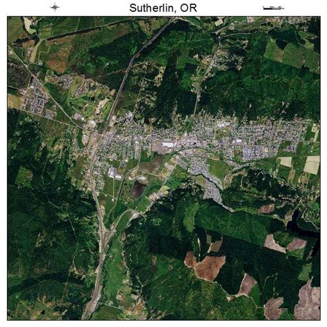 Aerial Photography Map Of Sutherlin Or Oregon