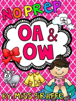 OA OW Worksheets & Activities NO PREP! by Miss Giraffe | TpT