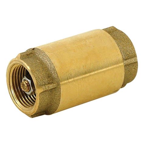 Ez Flo 1 In Brass In Line Check Valve 20405lf The Home Depot