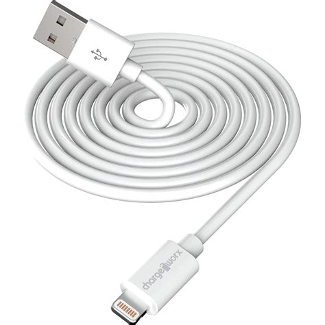 Chargeworx Lightning Charge And Sync Cable 10 White Cx4601wh
