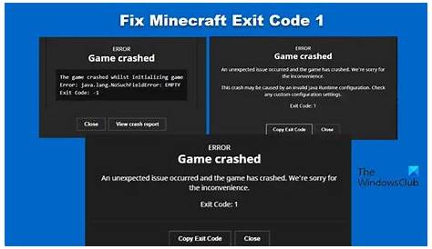 Fix Minecraft Exit code 1 on Windows PC - TrendRadars