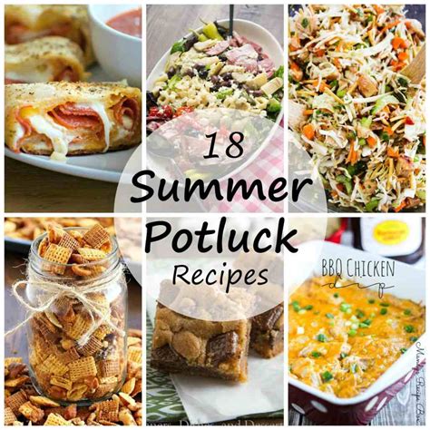 Summer Potluck Recipes Dinners Dishes And Desserts