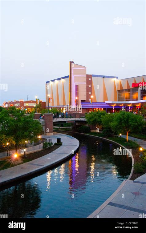 Bricktown Canal In The Bricktown Entertainment District Near Downtown