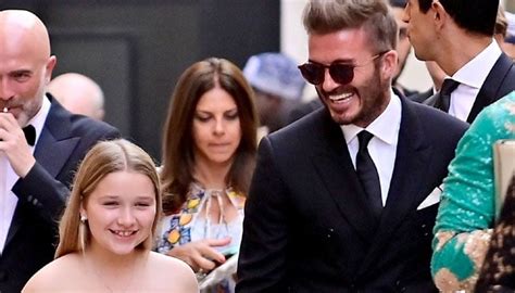 Victoria Beckham David Beckham Celebrate Daughter Harpers Th Birthday