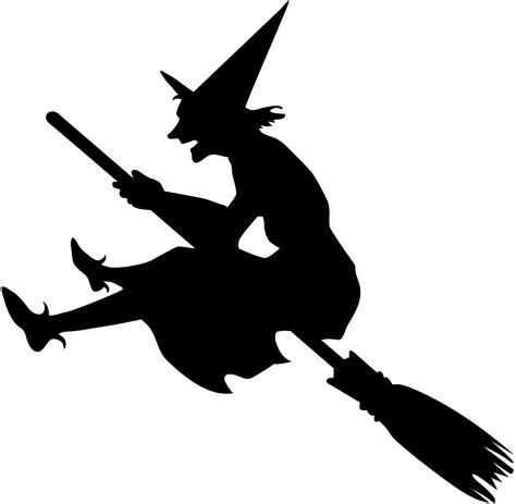 Halloween Witch Silhouette Free Vector Silhouettes