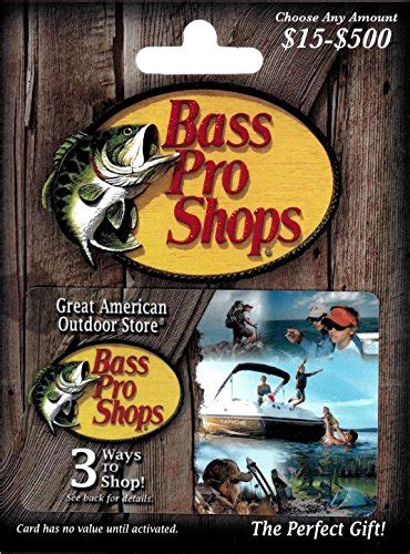 Other credit card payment options. Buy a $100 Bass Pro gift card, get a $15 Amazon credit - Shopportunist