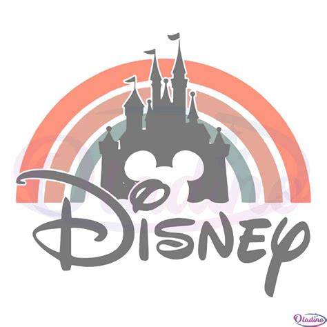 Disney Rainbow Castle Svg Best Graphic Designs Cutting Files