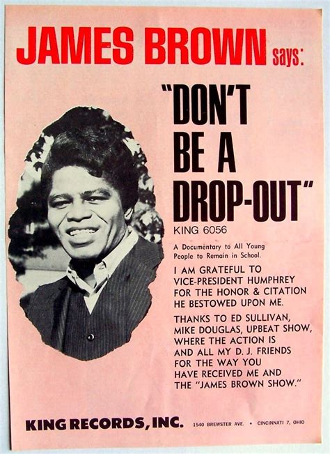 Song Of The Day James Brown Dont Be A Dropout