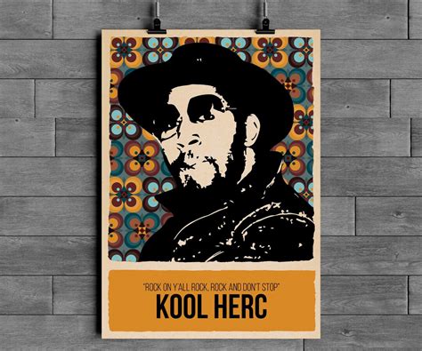 Dj Kool Herc Hip Hop Poster Art Print Etsy