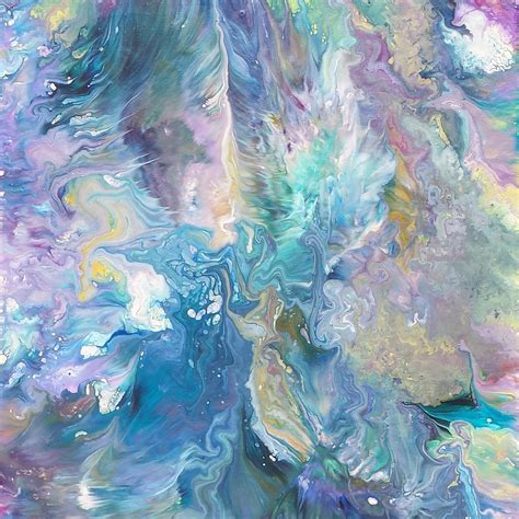 Ocean Oasis Original Abstract Expressionism Painting Alexandra