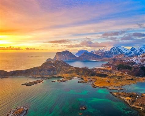 Lofoten Islands Sunset Nature Hd Wallpaper 1280x1024 Download
