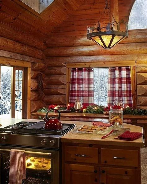 Cozy Places 6520 In 2020 Log Cabin Kitchens Cabin Kitchen Decor