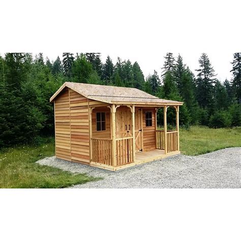 Cedarshed Ranchouse 12x12 Cedar Shed The Home Depot Canada