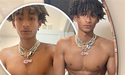 Jaden Smith Shows Off His Chiseled Chest And Six Pack Abs As He Posts Shirtless Selfies Daily