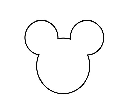Disney Mickey Mouse Svg Mickey Mouse Head Outline Svg Files Bf8