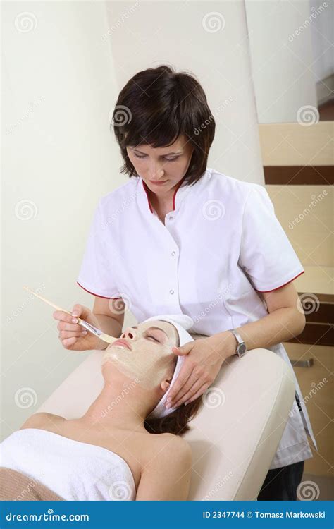 Beautician At Work Stock Photo Image Of Therapy Skincare 2347744