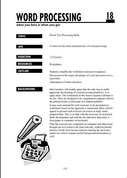 Printable Word Processing Worksheets Tedy Printable Activities