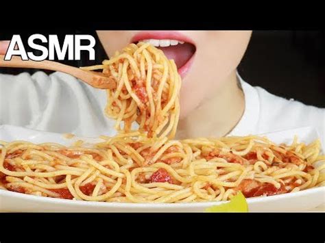 ASMR Cheesy Tomato Spaghetti Bolognese Mukbang Eating Sounds