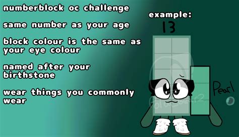 Numberblock Oc Challenge Original Challenge By Tundratheicebean On