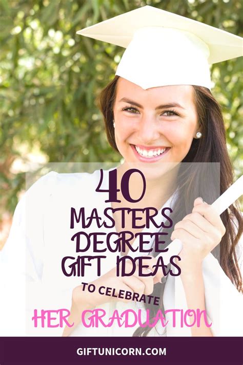 Narrowing it down to one singular present can feel overwhelming. 40 Gift Ideas to Celebrate Her Master's Degree | Best ...