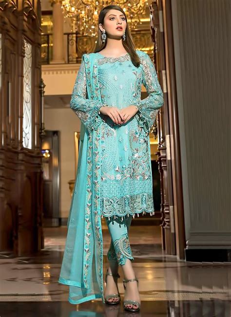 Party Wear This Eid Special Heavy Net And Faux Georgette Pakistani