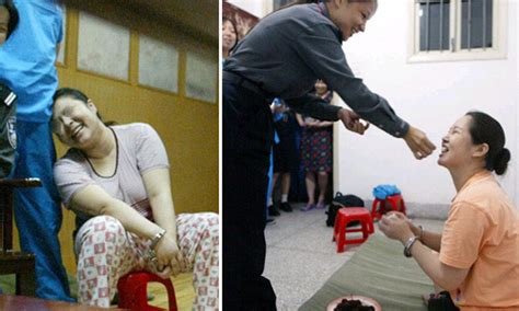 Chinese Execution Pictures Women About To Be Executed For Drug Smuggling Daily Mail Online