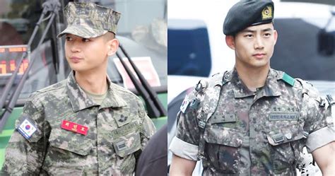 kpop idols in military service k pop galery