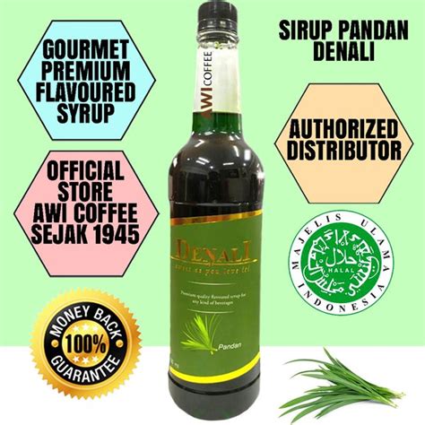 Jual Denali Flavoured Syrup Pandan For Cafe Sirup Pandan Gourmet Kafe