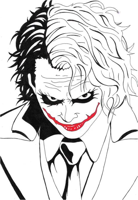 Simple Joker Drawing At Paintingvalley In 2021 Joker Drawings Joker