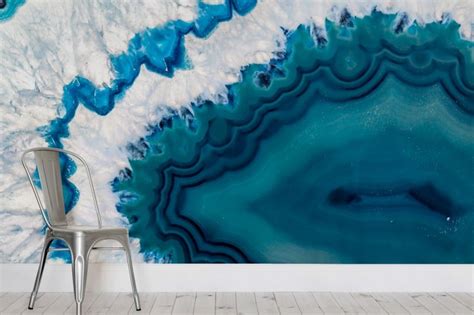 Agate Mineral Crystal Wallpaper Mural Hovia Uk Abstract Canvas Wall