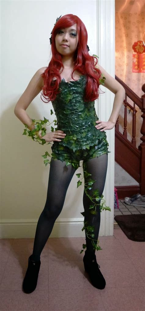 Halloween Easy Poison Ivy Cosplay Costume And Makeup My Cute Bow