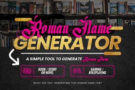 Roman Name Generator A Simple Tool To Generate Roman Names