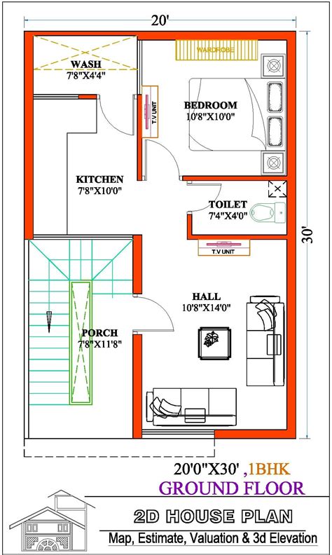 29 20x30 Floor Plans 2 Bedroom Tashaeabha