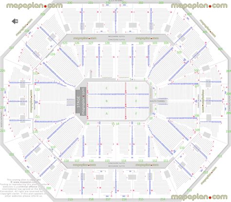 Oakland Oracle Arena Seating Chart Detailed Seat And Row Numbers End