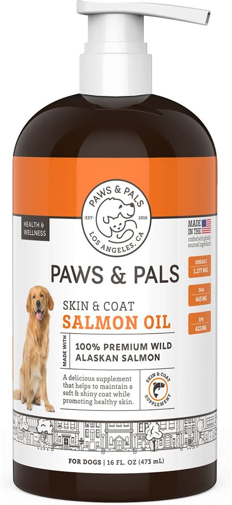 Paws And Pals Salmon Oil Dog And Cat Supplement 16 Oz Bottle